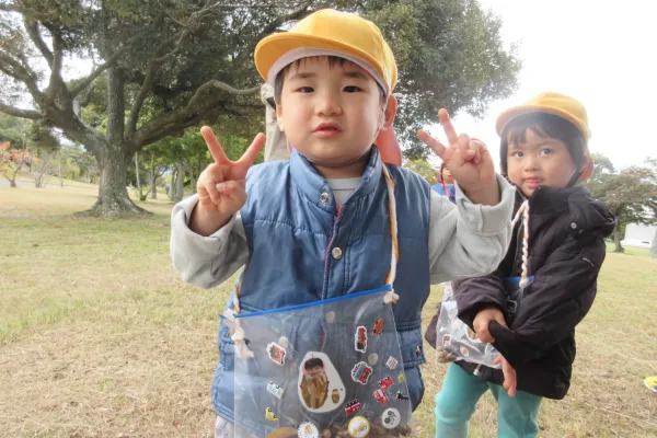 どんぐり見つけたよ！